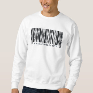 Made in Palestine Barcode فلسطين Sweatshirt