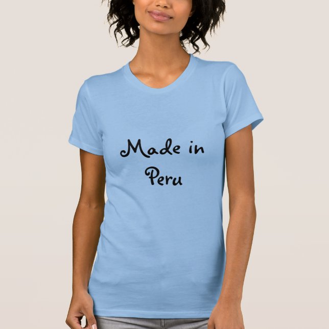 Made in Peru with flag_emblem T-Shirt (Front)