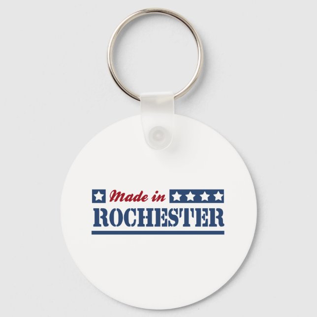 Made in Rochester ny Keychain (Front)