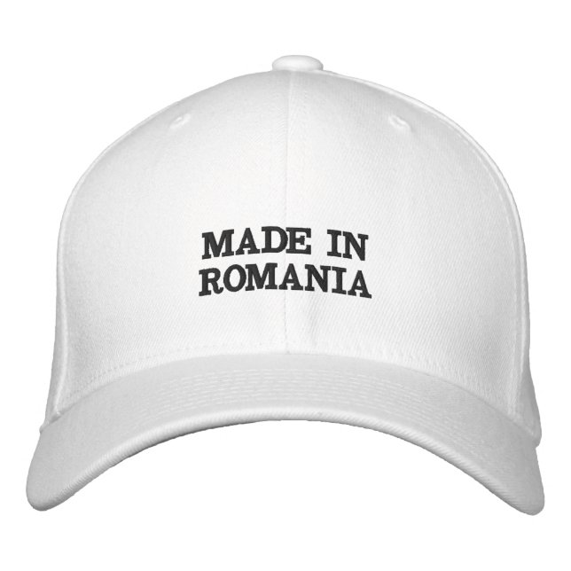 MADE IN ROMANIA  EMBROIDERED HAT (Front)