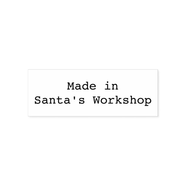 Made In Santa's Workshops Self-inking Stamp (Design)