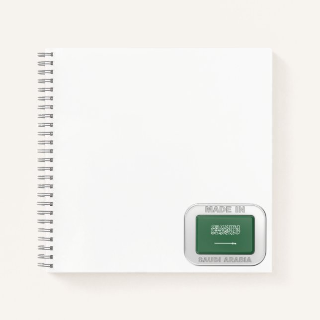 Made in Saudi Arabia Notebook (Front)