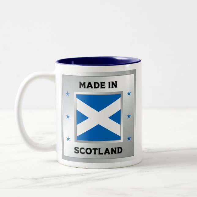Made In Scotland Two-Tone Coffee Mug (Left)
