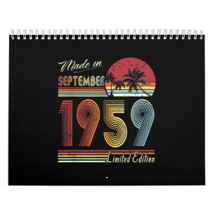 Made In September 1959 62 Year Old 62th Birthday Calendar
