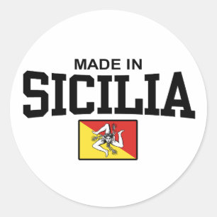 Made in Sicilia Classic Round Sticker