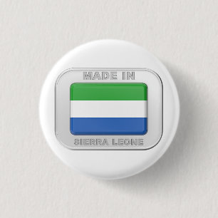 Made in Sierra Leone 1 Inch Round Button
