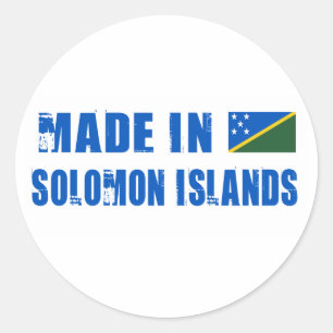 Made in Solomon Islands Classic Round Sticker