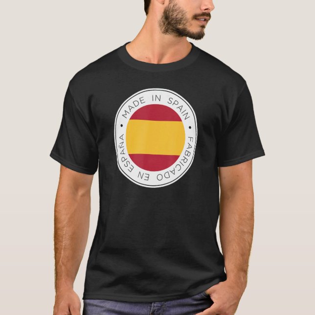 Made In Spain Flag T-Shirt (Front)