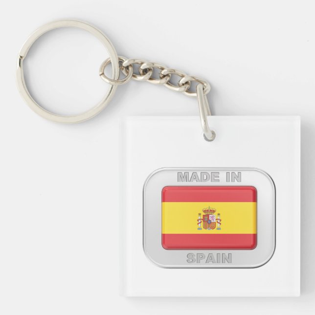 Made in Spain Keychain (Front)