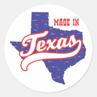Made in Texas Classic Round Sticker