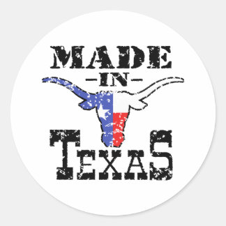 Made in Texas Classic Round Sticker
