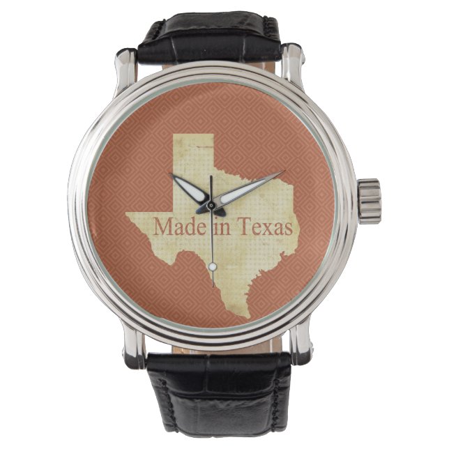 Made in Texas Rusty Red Watch (Front)