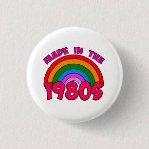Made in the 1980s 1 inch round button