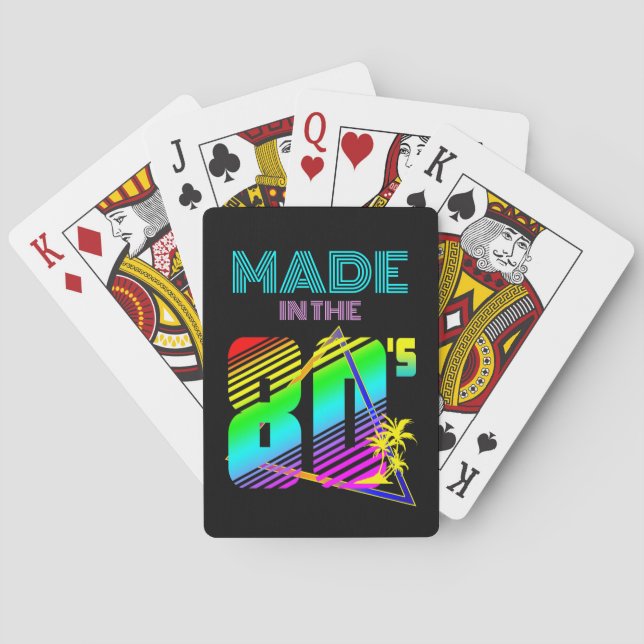 MADE IN THE 80'S COLORFUL NATURE PLAYING CARDS (Back)