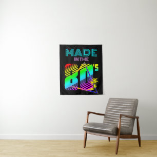 MADE IN THE 80'S COLORFUL NATURE TAPESTRY