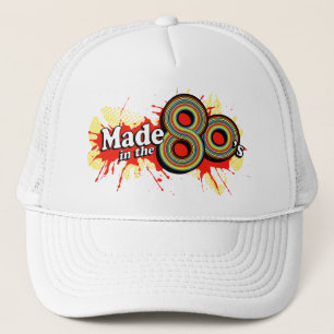 Made in the 80's red splat hat