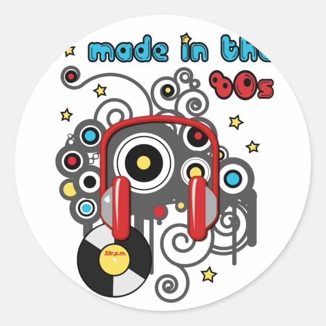 Made in the 80s stickers (Front)