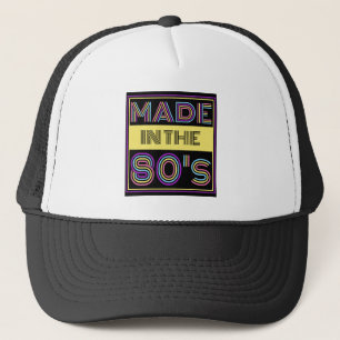 MADE IN THE 80'S TYPOGRAPHY FASHION TRUCKER HAT