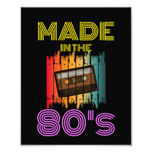 MADE IN THE 80'S VINTAGE CASSETTE TAPE PHOTO PRINT