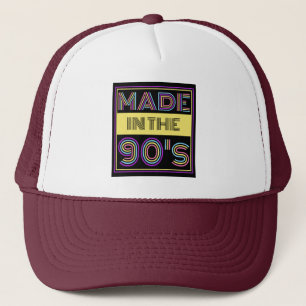 MADE IN THE 90'S TYPOGRAPHY FASHION TRUCKER HAT