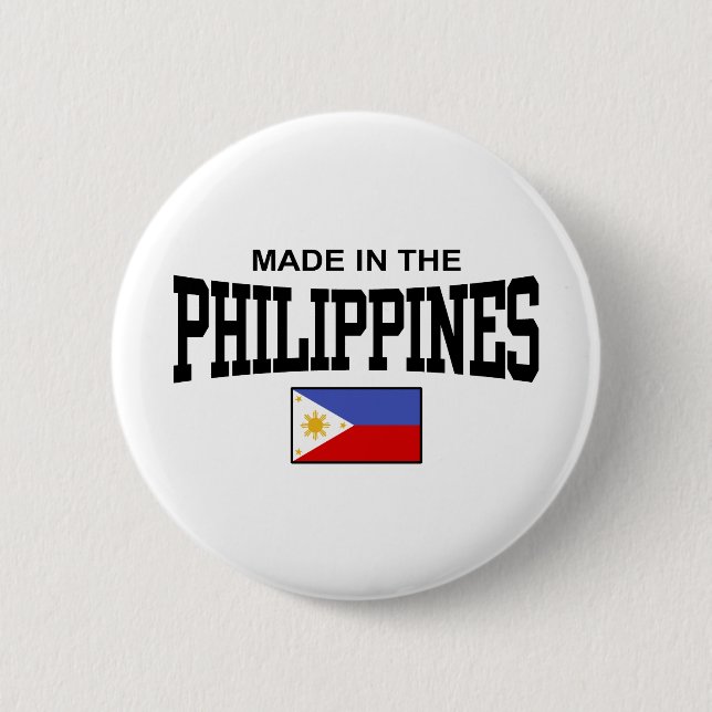 Made In The Philippines 2 Inch Round Button (Front)