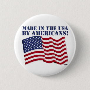MADE IN THE USA BY AMERICANS! 2 INCH ROUND BUTTON