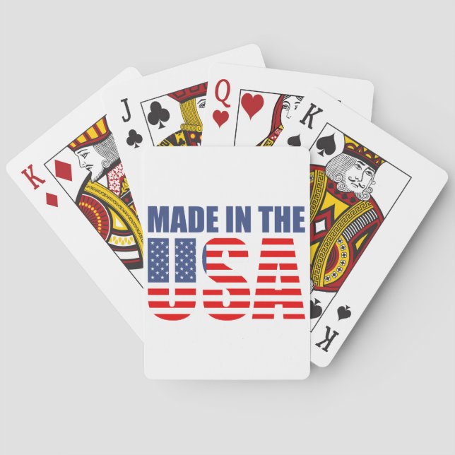 made in the usa playing cards (Back)