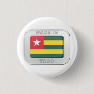 Made in Togo 1 Inch Round Button