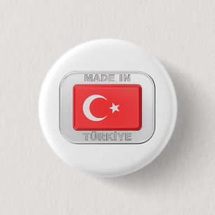 Made in Turkiye 1 Inch Round Button
