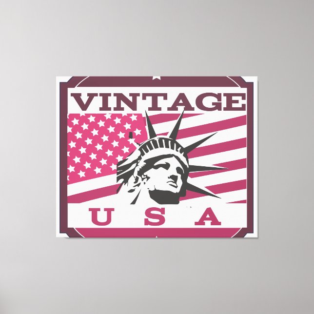 Made In USA Badge Canvas Print (Front)