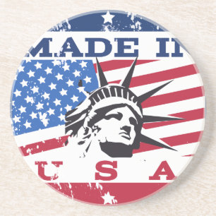 Made In USA Badge Coaster