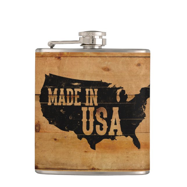 Made in USA Hip Flask (Front)