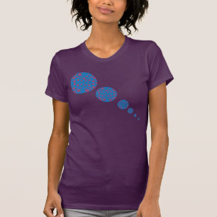 Made in USA purple blue dizzy pattern dots trippy T-Shirt