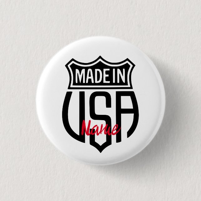 Made in USA Sign Thunder_Cove 1 Inch Round Button (Front)