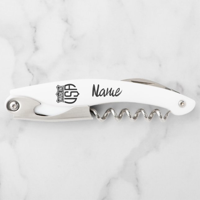 Made in USA Sign Thunder_Cove Corkscrew (Front)