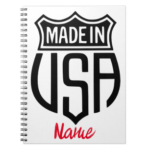 Made in USA Sign Thunder_Cove Notebook