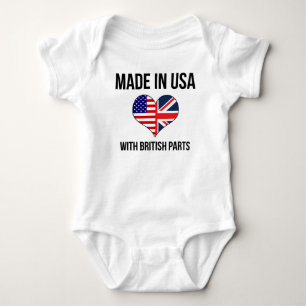 Made In USA With British Parts Baby Bodysuit