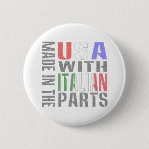 Made in USA with Italian Parts 2 Inch Round Button