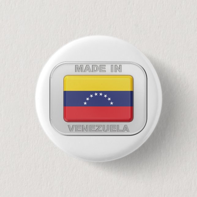 Made in Venezuela 1 Inch Round Button (Front)
