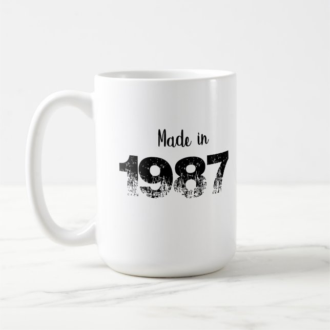 Made in vintage year  coffee mug (Left)