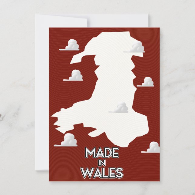 Made in Wales Invitation (Back)