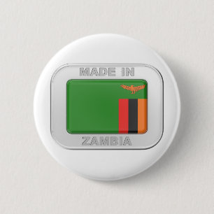 Made in Zambia 2 Inch Round Button