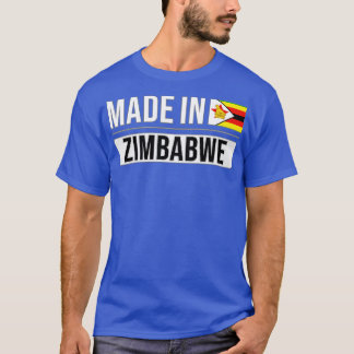 Made In Zimbabwe Gift for Zimbabwean With Roots Fr T-Shirt