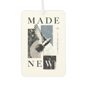 Made New 2 Corinthians 5:17 Brutalist Dove Baptism Air Freshener