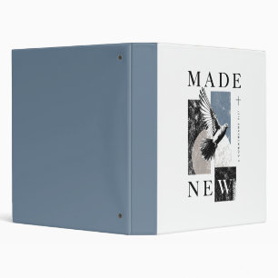 Made New 2 Corinthians 5:17 Brutalist Dove Baptism Binder