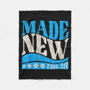Made New Baptism Christian 2 Cor 5_17 Baptized Boy Fleece Blanket