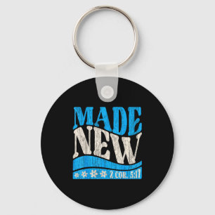 Made New Baptism Christian 2 Cor 5_17 Baptized Boy Keychain
