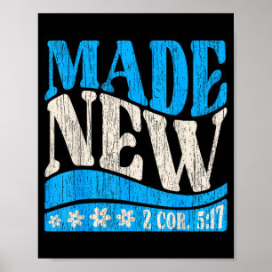 Made New Baptism Christian 2 Cor 5_17 Baptized Boy Poster
