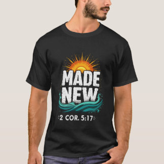 Made New Baptism Shirt Christian Shirts for Youth