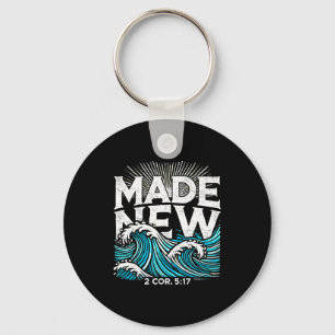 Made New Baptized Baptism Keychain
